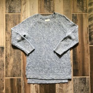 Loft Lou and Grey Brand Blue Marled Sweater Sz Sm